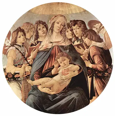 The Virgin adoring the Child 1490 Sandro Botticelli